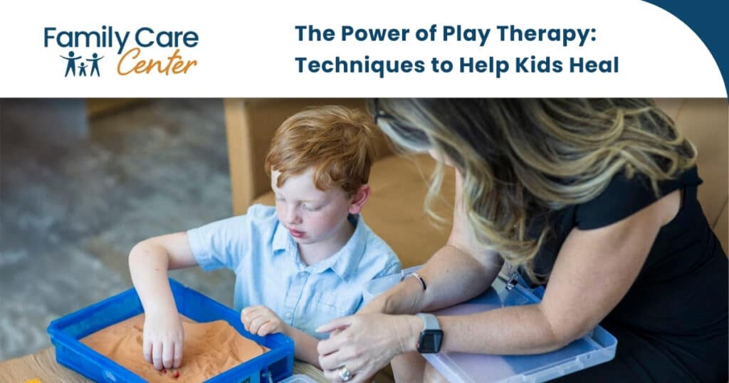 Sand play is one of many effective play therapy techniques.