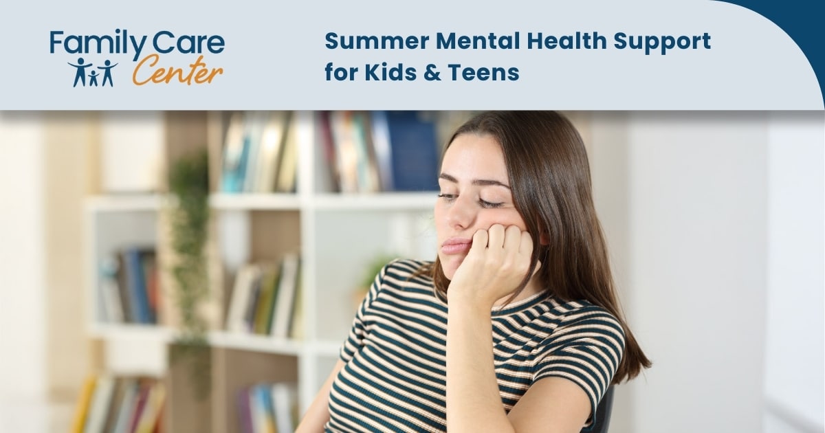 A young female teen struggles with summer mental health.