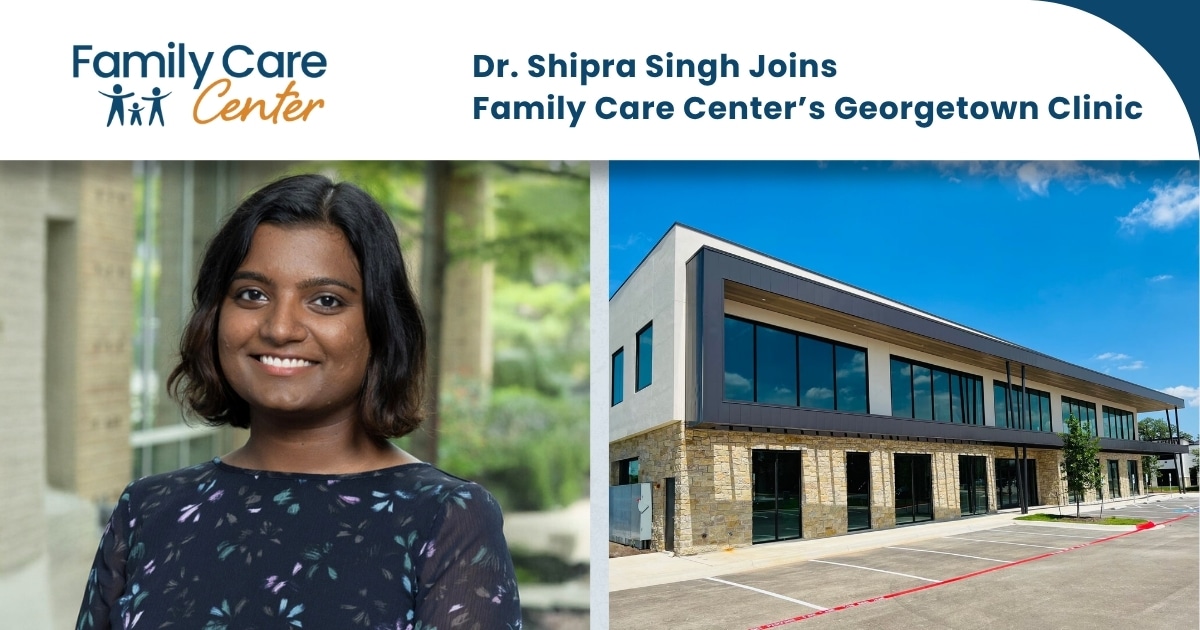 Headshot of Dr. Shipra Singh from the Georgetown, TX Family Care Center clinic.