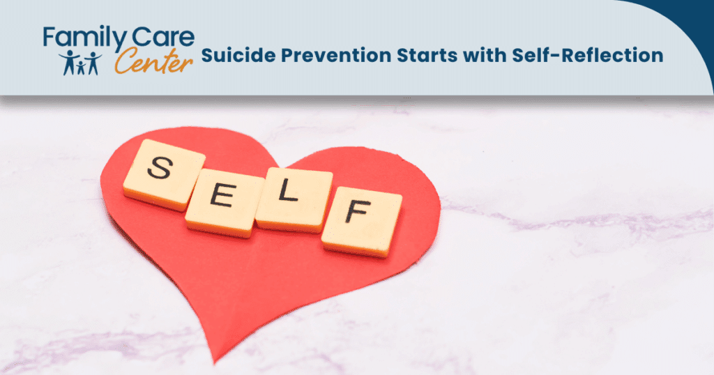 Picture of A Self Reflection Heart for Suicide Prevention Month