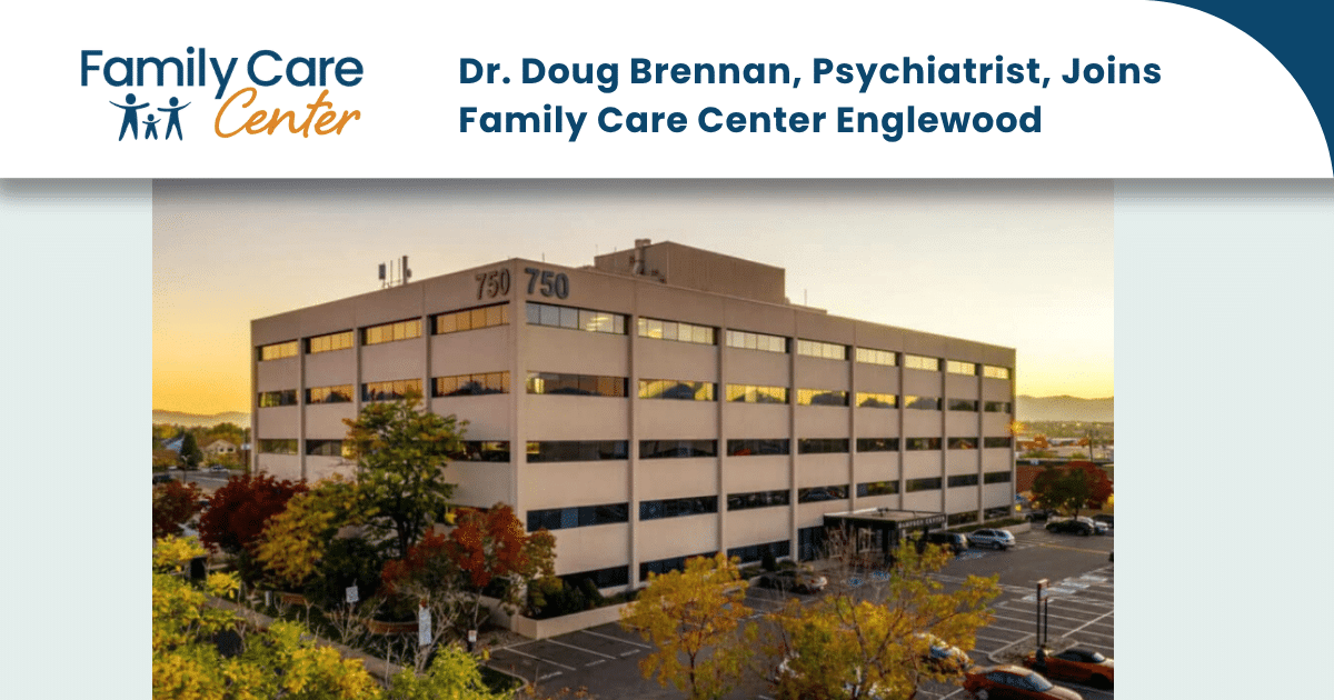 Light brown Englewood clinic building where Dr. Doug Brennan works