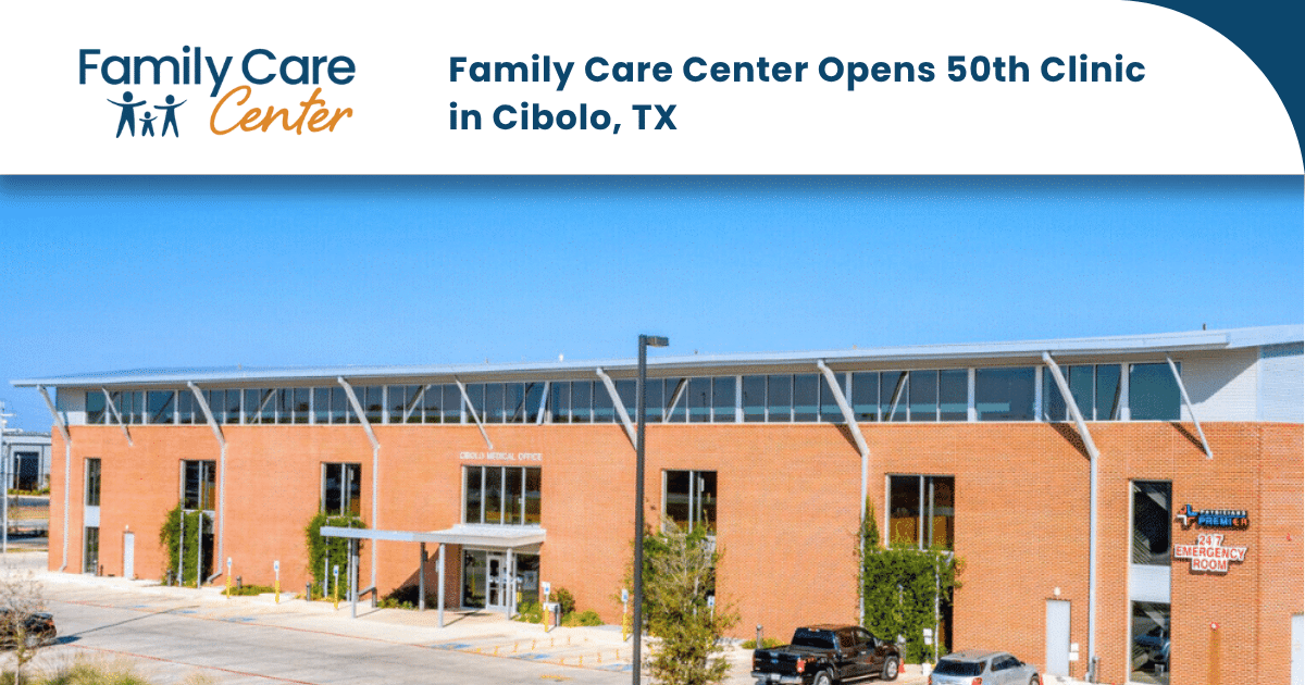 Photo of the outside of the Cibolo clinic building